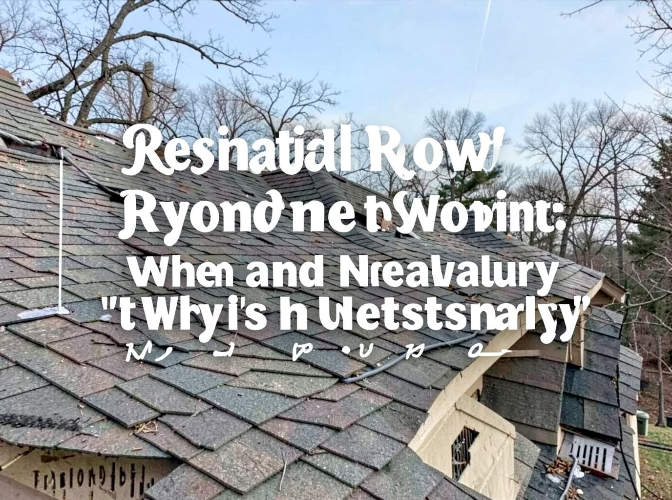 Residential Roof Snow Removal: When and Why It's Necessary